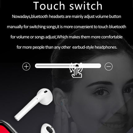 Wireless Tws Sport Bluetooth Headset With Charging Box - I9 Touch-1915196620664868870