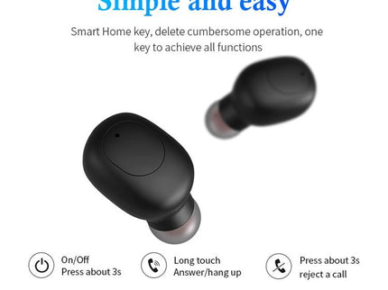 Wireless Sports Bluetooth Earphones - Binaural Stereo Black-1915196699073187849