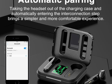 Wireless Bluetooth Earphones With Charging Box & Led Display-1915196637760851973