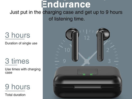 Wireless Bluetooth Earphones With Charging Box & Led Display-1915196637760851977