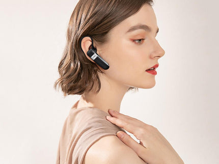 Wireless Bluetooth 5.0 Earphone With Hanging Ear Design - White-1915196621902188548