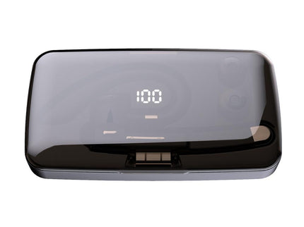 Rotatable Bluetooth Earphone With Charging Box & Digital Display-1915197887415980036