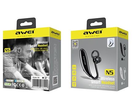 Wireless Bluetooth 5.0 Headset - N5 White-1915196636972322820