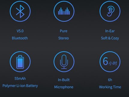 Wireless Bluetooth 5.0 Headset - N5 White-1915196636972322821