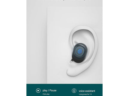 Wireless Bluetooth Earphone With Noise Reduction & Charging Box - Led Display-1915196633075814408