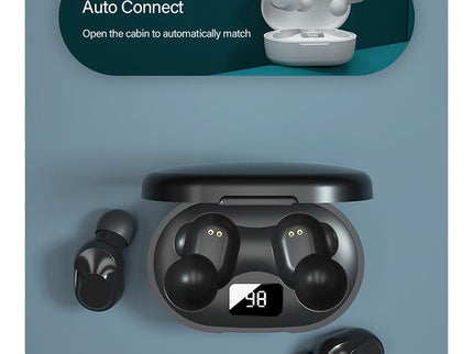 Wireless Bluetooth Earphone With Noise Reduction & Charging Box - Led Display-1915196633075814409