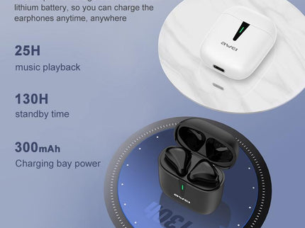 Wireless T21 Sports Tws Headset With Charging Case - White-1915196625354100744