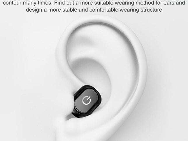 Wireless Bluetooth 5.0 Single In-Ear Earphone - Black-1915196736935170050