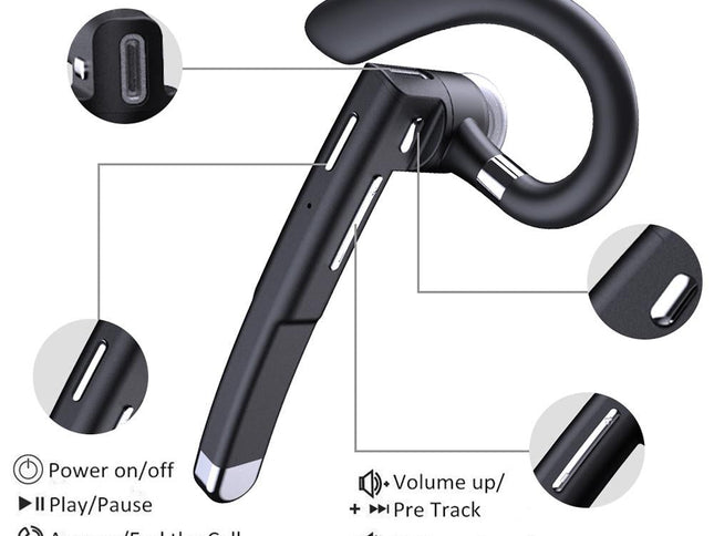 Wireless Bluetooth Earphone With Rotatable Earhook - Noise Cancelling-1915197676694147074