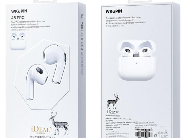 Pro True Wireless Stereo Bluetooth Earphones - White-1915196625047916546