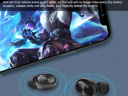 Waterproof Bluetooth 5.0 Tws Earphones With Touch Control - Black-1915196750893813764