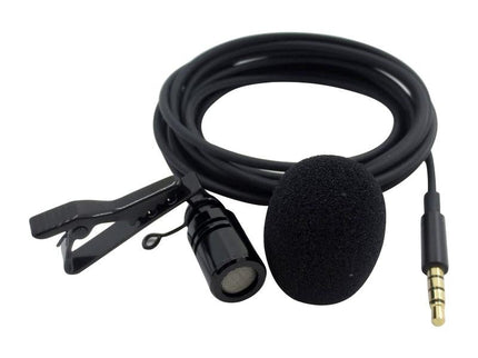 Clip-On Lavalier Microphone For Mobile Phones - 1.2M - Black-1915196769491357696