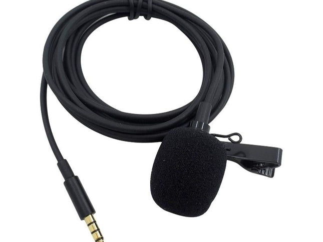 Clip-On Lavalier Microphone For Mobile Phones - 1.2M - Black-1915196769491357697