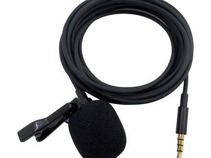 Clip-On Lavalier Microphone For Mobile Phones - 1.2M - Black-1915196769491357698