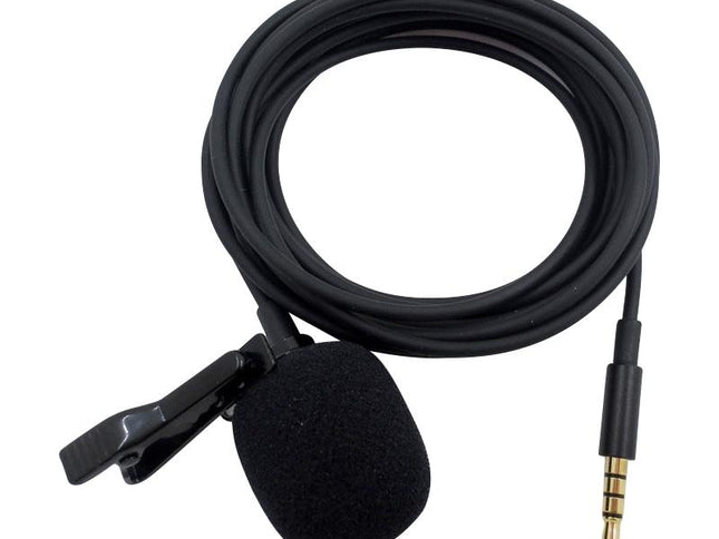 Clip-On Lavalier Microphone For Mobile Phones - 1.2M - Black-1915196769491357698