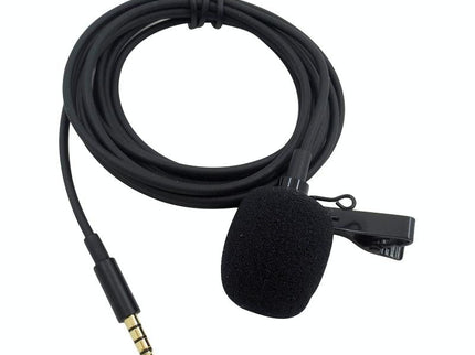 Clip-On Lavalier Microphone For Mobile Phones - 2.5M - Black-1915196782283984897