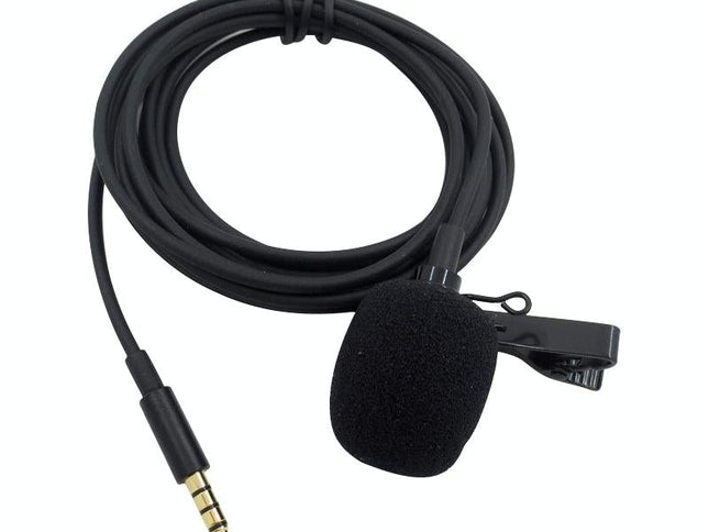 Clip-On Lavalier Microphone For Mobile Phones - 2.5M - Black-1915196782283984897