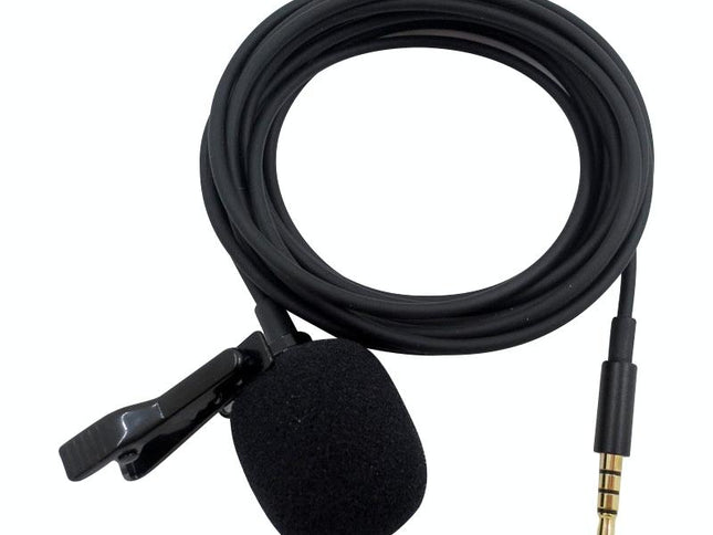 Clip-On Lavalier Microphone For Mobile Phones - 2.5M - Black-1915196782283984898