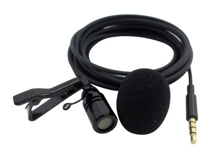 Clip-On Lavalier Microphone For Mobile Phones - 2.5M - Black-1915196782283984900