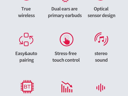 Wireless Bluetooth 5.0 Earphones - J1 Pro - Black-1915196805415571463