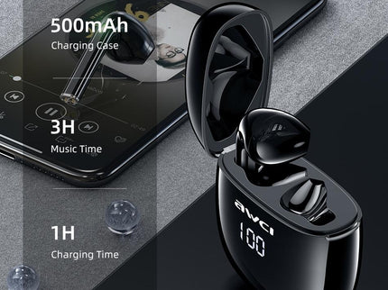 Wireless T28P Bluetooth V5.0 Tws Sports Headset With Led Display And Charging Case-1915196798759211011