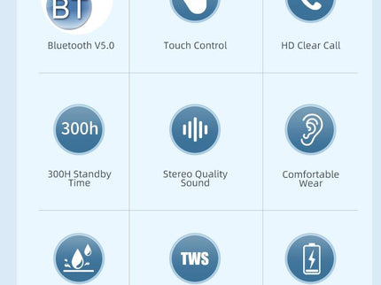 Wireless T28P Bluetooth V5.0 Tws Sports Headset With Led Display And Charging Case-1915196798759211016