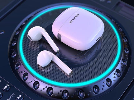 Wireless T28 Sports Tws Headset With Charging Case - White-1915196638666821637