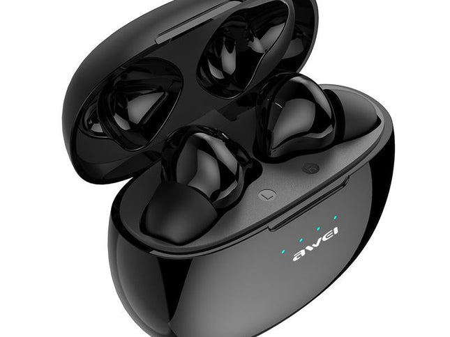 Wireless Sports Headset With Charging Case - T15 Tws Bluetooth V5.0 Black-1915196677946478594