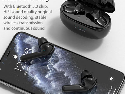 Wireless Sports Headset With Charging Case - T15 Tws Bluetooth V5.0 Black-1915196677946478596