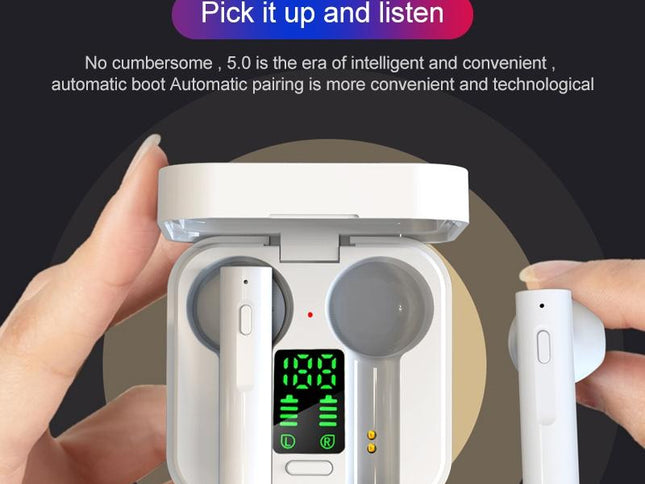Mini Solar Sport Bluetooth Earphones With Charging Box-1915197682348068866