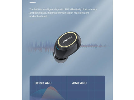 Wireless Active Noise Reduction Earphones - Black-1915196709240180738