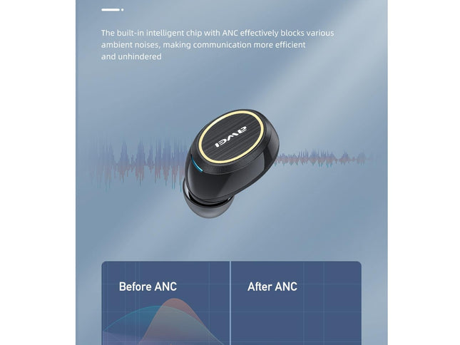Wireless Active Noise Reduction Earphones - Black-1915196709240180738