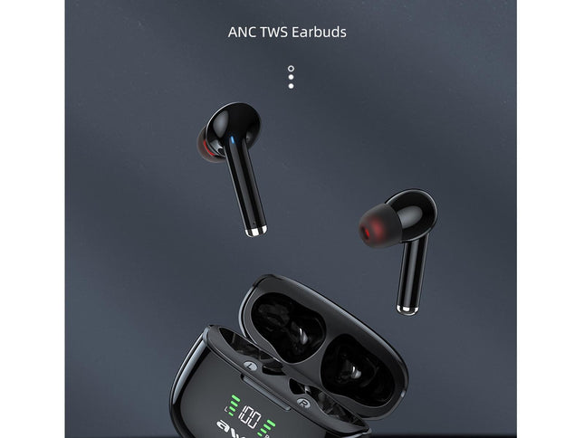 Wireless Anc Bluetooth Earphones - Black-1915196725233061889