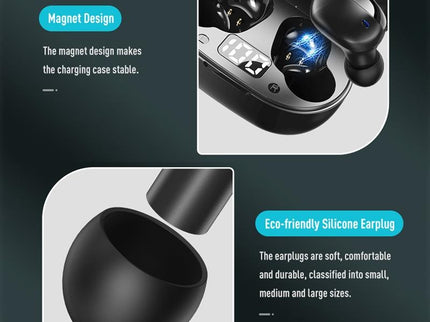 Mini Bluetooth Earphones With Magnetic Charging Box - Eb62-1915197059431010309