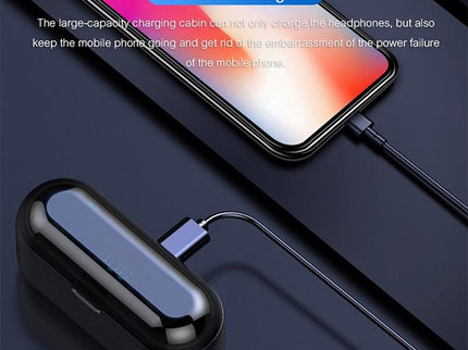 Wireless Bluetooth Headset With Touch Control And Charging Case - V5.0-1915198389801324547