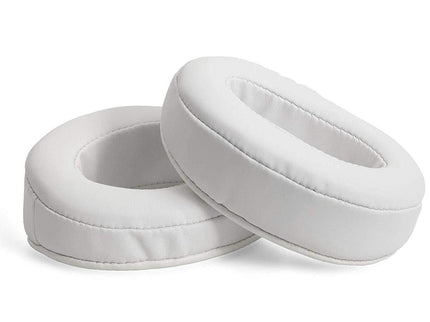 Oval Leather Headphone Case For Brainwavz Hm5 / Philips Shp9500 - White-1915196630110441473