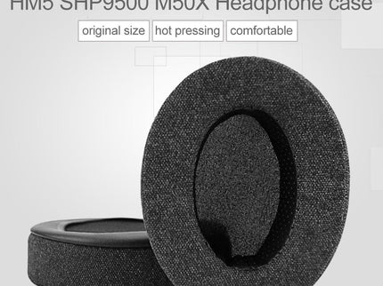 Oval Leather Headphone Case For Brainwavz Hm5 / Philips Shp9500 - White-1915196630110441474