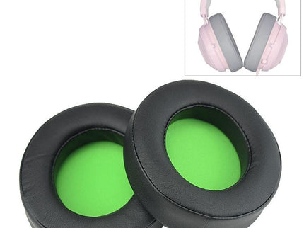 2-Pack Replacement Earpads For Razer Kraken 7.1 V2 Pro Headphones - Green Sponge Cushions-1915197969028747270