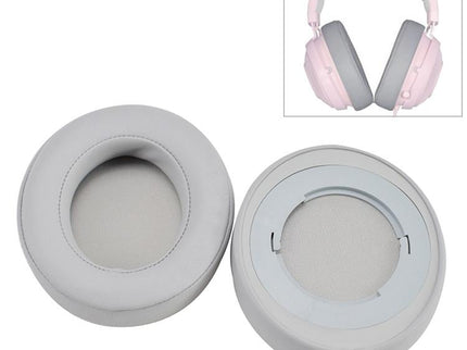 2-Pack Replacement Earpads For Razer Kraken 7.1 V2 Pro Headphones - Grey Sponge Net Cover-1922443446661025793