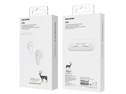 Waterproof Bluetooth 5.0 Earphones With Charging Box - White Deer Series-1915197480841121794