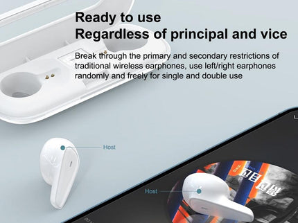 Waterproof Bluetooth 5.0 Earphones With Charging Box - White Deer Series-1915197480841121799