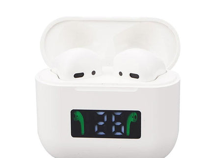 Wireless Bluetooth Earphones With Touch Display - White-1915196624737538048