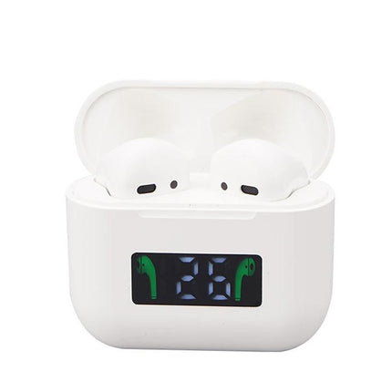 Wireless Bluetooth Earphones With Touch Display - White-1915196624737538048