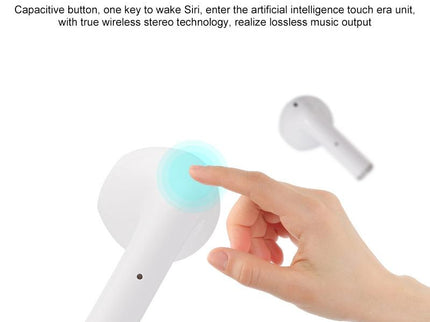 Wireless Bluetooth Earphones With Touch Display - White-1915196624737538052