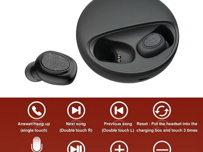 Wireless Stereo Bluetooth Headset With Charging Case - V5.0 Tws-1915196727653175298