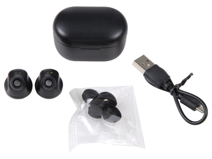Black A6 True Wireless Earbuds + Charging Box-1915196698003640325