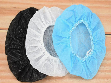 Black Disposable Earphone Earmuffs - Dust & Sweat Proof Breathable-1915196776139329539