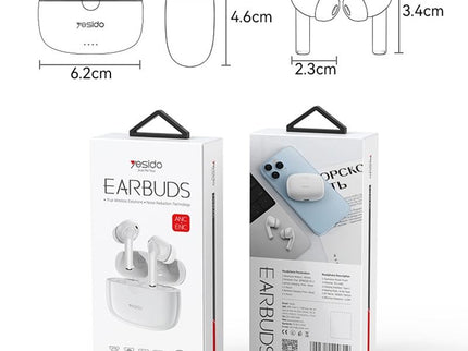 Smart Dual Noise Reduction Tws Wireless Earphones With Anc & Enc-1915198082119766023