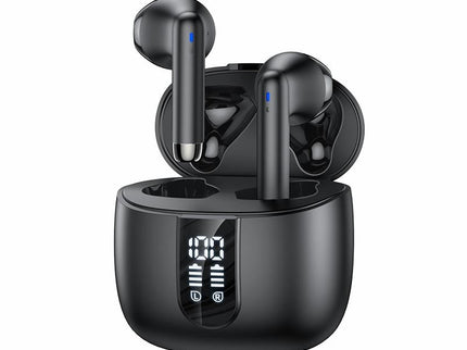 Wireless Bluetooth 5.0 Earphones With Led Display - Black-1915196796813053960