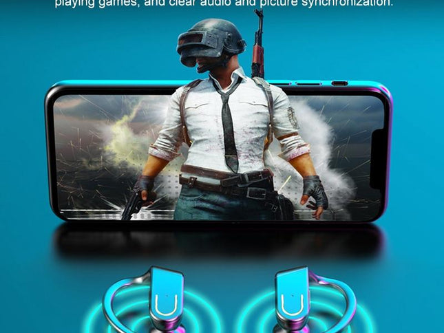 Wireless Bluetooth Earphones With Magnetic Charging Case & Digital Display-1915197253488873474